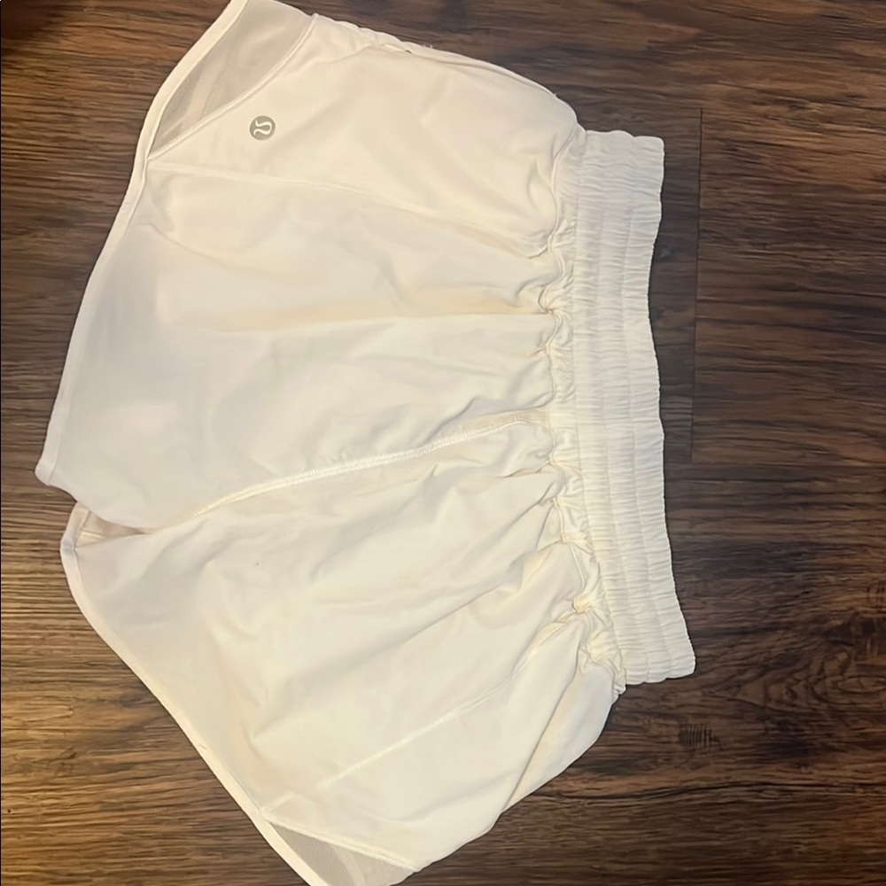 Women's White Athletic Shorts